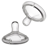 Nanobébé US Baby Bottle Nipples, 5 Flow Rates, 2-Pack