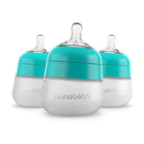 Nanobébé US Flexy Silicone Baby Bottle - 5oz & 9oz